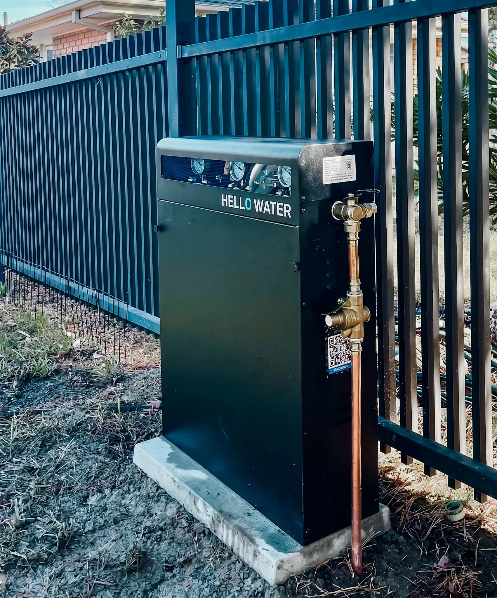 Residential water filtration system installation