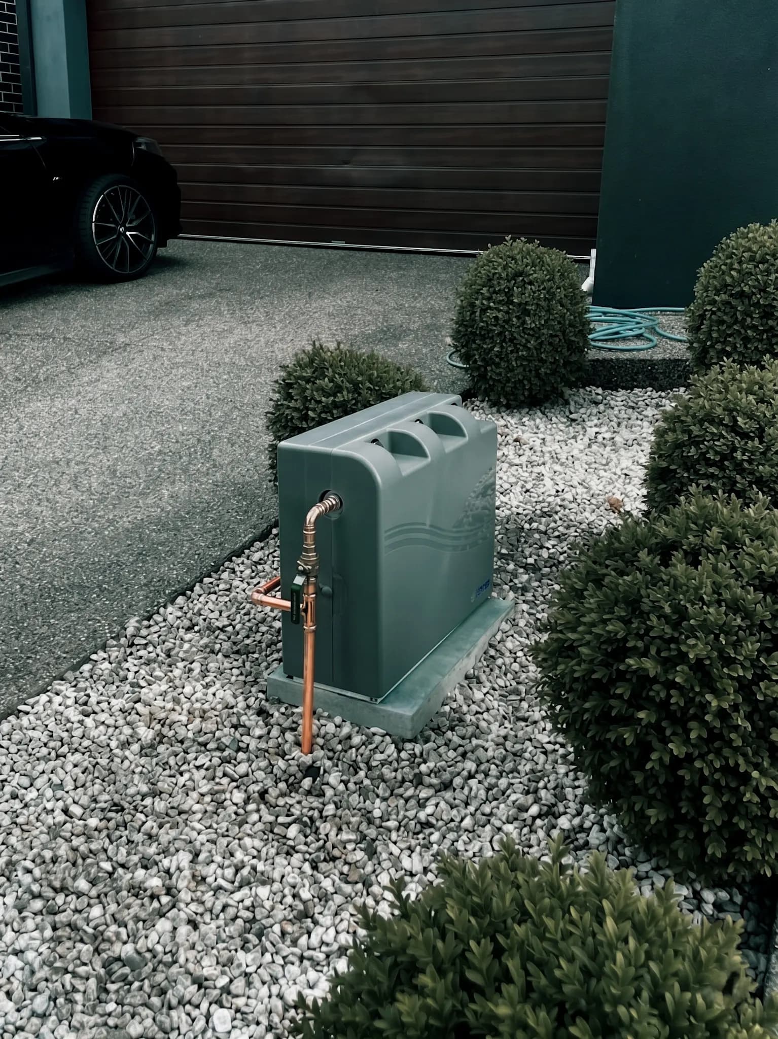 Installed whole-home water filtration system by Hello Water